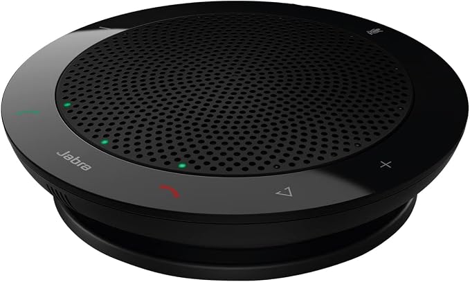 Jabra B2B SPEAK 410 Microsoft USB Audio Conferencing – Microsoft Certified (Version B: Includes Smart Button to Activate via "Jabra Direct") Black - Image 1