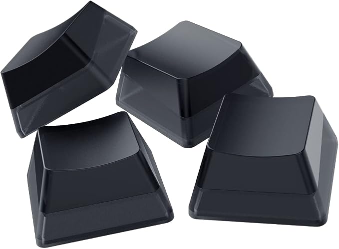 Razer Phantom Keycap-Set - Touches compatibles avec le rétroéclairage pour les claviers Razer (pour les commutateurs à axe croisé, matériau ABS, 128 keycaps) Touches FR | Noir - Image 1