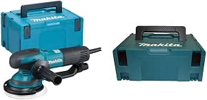 Makita BO6050J Eccentric rotary sander 150 mm & MAKITA MAKPAC2 TRANSPORT BOX 395x295x157 MM (bare case) - 821550-0 - Image 1