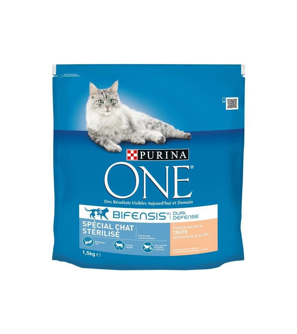 Purina One Dry Food, for Sterilized Cats, Trout, 1.5 kg - Image 1