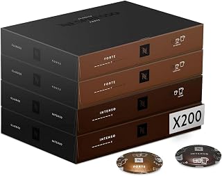 Nespresso Professionnel - Bundle 200 Capsules cafés - Classic FORTE : 2 boîtes x50 Forte / 2 boîtes x50 Leggero - Adapté aux professionnels - Image 1