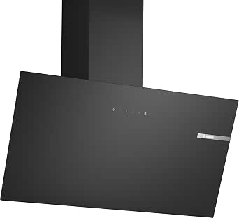 Bosch DWK85DK60 Series 2 Wall Hood, 4 Suction Speeds Including 1 Intensive, 80 cm, Black with Glass Finish          [Energy Class B] - Image 1