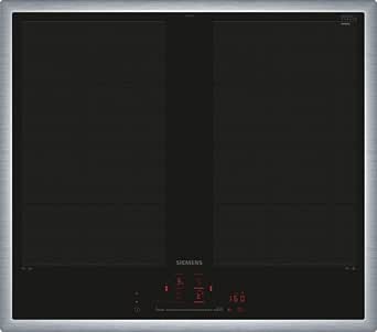 Siemens EX645HXC1E iQ700 Smart Induction Hob, 60 cm, Black, with Frame, Varioinduction, TouchSlider, Pro Cooking Sensor, Burn Free Roasting - Image 1