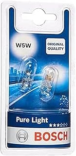 Bosch W5W Pure Light lampes auto - 12 V 5 W W2,1x9,5d - 2 ampoules - Image 1