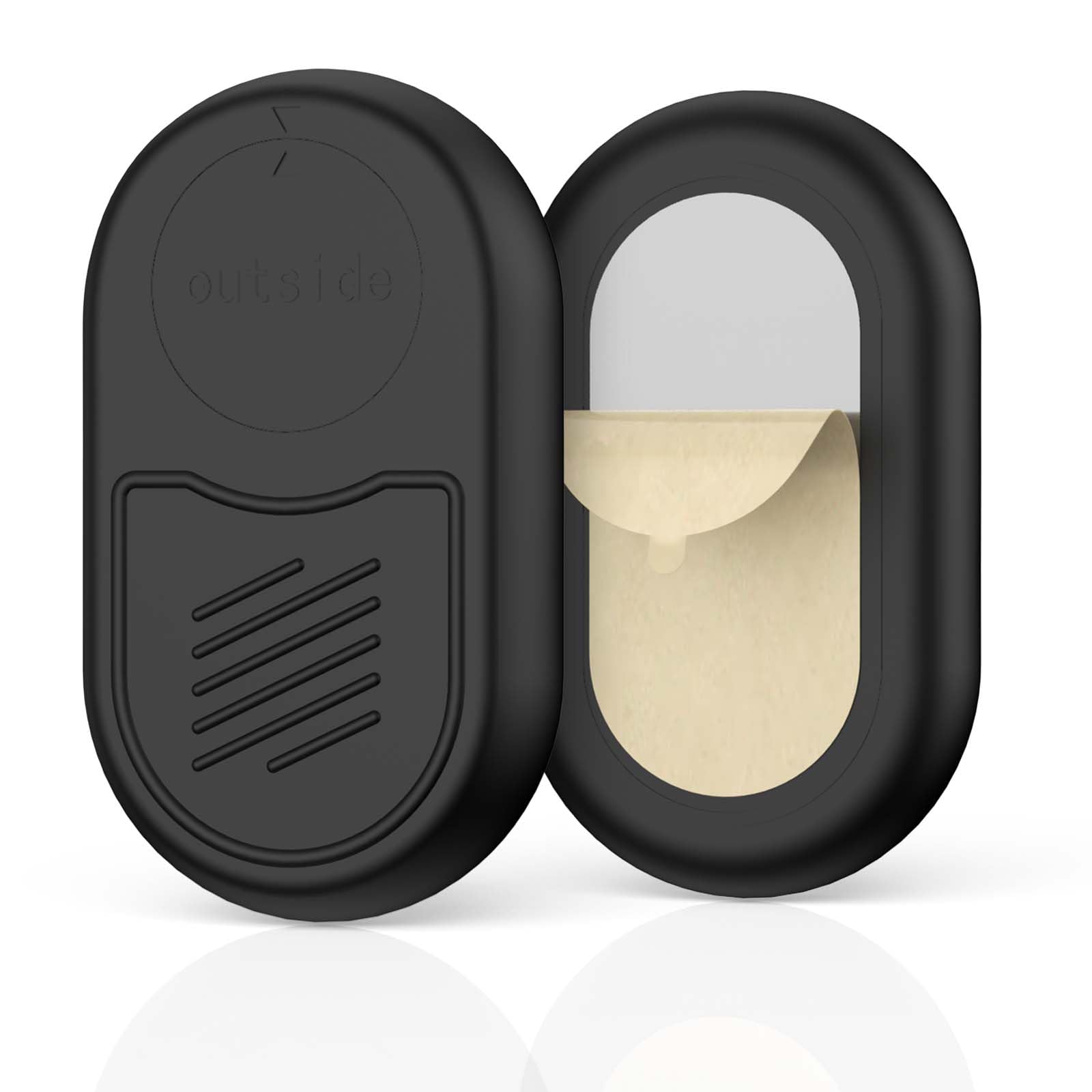 2 Pack Samsung Galaxy SmartTag2 (2023) Stand - IPX8 Waterproof SmartTag2 Case with 3M Adhesive Shock and Scratch Resistant for Galaxy SmartTag 2 Loss Locator Black+Black - Image 1
