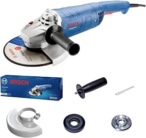 Bosch Professional meuleuse angulaire filaire GWS 2200 P (Ø disque 230 mm, moteur 2 200 W, PROtection switch, poignée supplém., capot de protection, clé à ergots, flasque de serrage, écrou de blocage) - Image 1