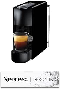 Nespresso Krups Essenza Mini XN1108 with Descaling Kit 2 x 100 ml, De'Longhi Coffee Machine, Original Capsule System, 0.6 L Water Tank, Black - Image 1