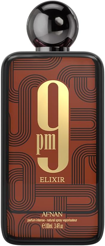 Afnan 9 PM Elixir Unisex Perfume Extract, 100 ml - Image 1