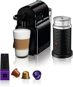 De'Longhi 80th Bae Inissia Milk Black Nespresso          [Energy Class F] - Image 1