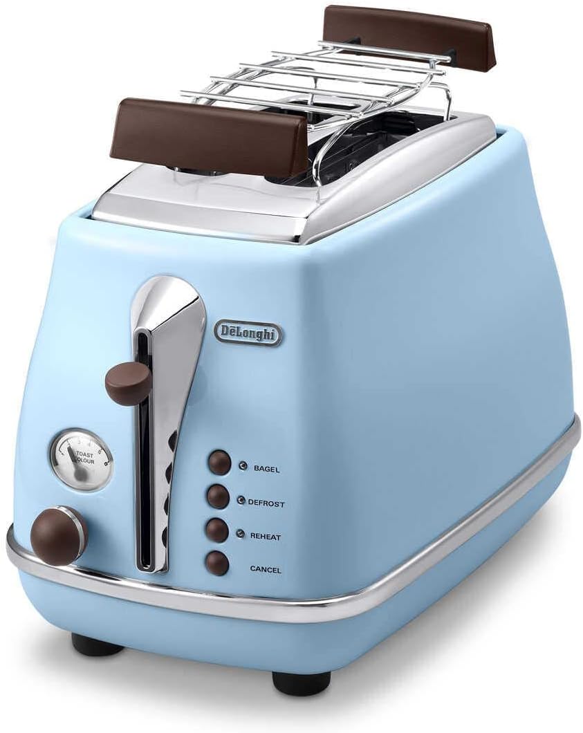 De'Longhi CTOV2103.AZ Grille-pain de 2 tranches Bleu/Azur 900 W - Image 1