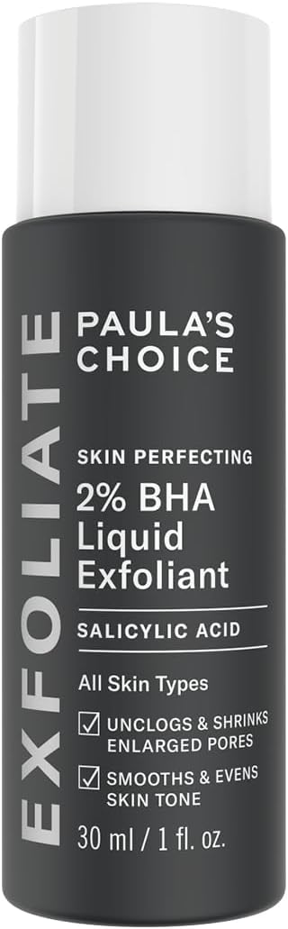 Paula's Choice SKIN PERFECTING 2% BHA Lotion Exfoliante - Gommage Visage avec Acide Salicylique - Réduire les Points Noirs & Pores Dilatés - pour Peau Mixte et Peau Grasse - 30 ml - Image 1