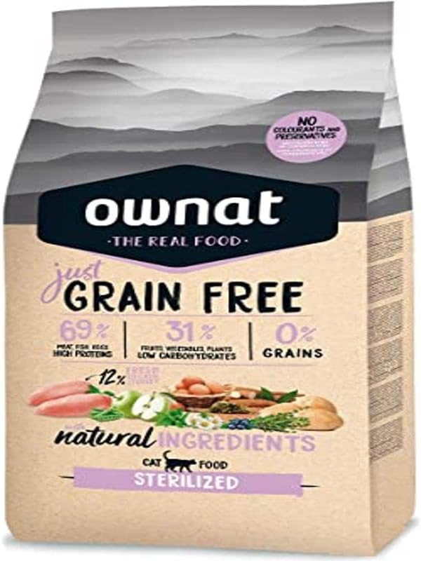 Ownat Dry Food for Sterilized Cats – 3 kg - Image 1