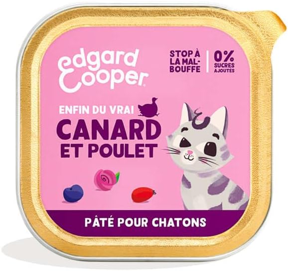 Edgard & Cooper Duck & Chicken Pate for Kittens 85g - Image 1
