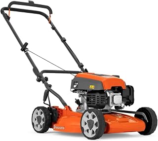 LB 144 Petrol Lawnmower, Cutting Width 44 cm, 1.95 kW Engine, BioClip Mulching Function, Central Height Adjustment, Folding Bar, Ideal for Gardens from Small to Medium - Image 1