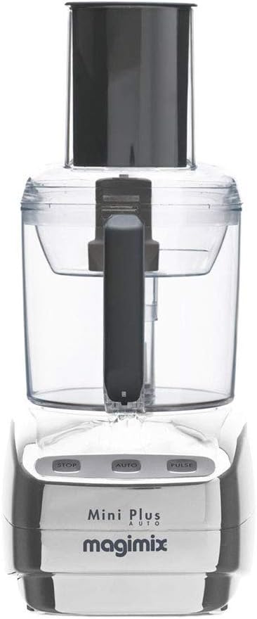 Magimix Mini Plus 1.7L Multi-Function Food Processor - Chopper, Blender, Citrus Juicer - Compact and Powerful - Ideal for Small Preparations - Shiny Chrome - Image 1