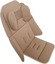 UPPAbaby Vista Cruz Ensemble de coussins confortables 3 en 1 pour poussette, support de tête et coussin lombaire compatible avec plusieurs sièges concaves (kaki) - Image 1