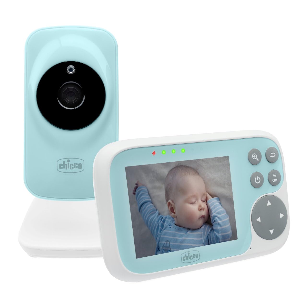 Chicco, Video Start Baby Monitor with 3.2 Colour Display, 200 m Range, Infrared Night Vision, Smart Eco Mode Function, Rechargeable Battery - Image 1