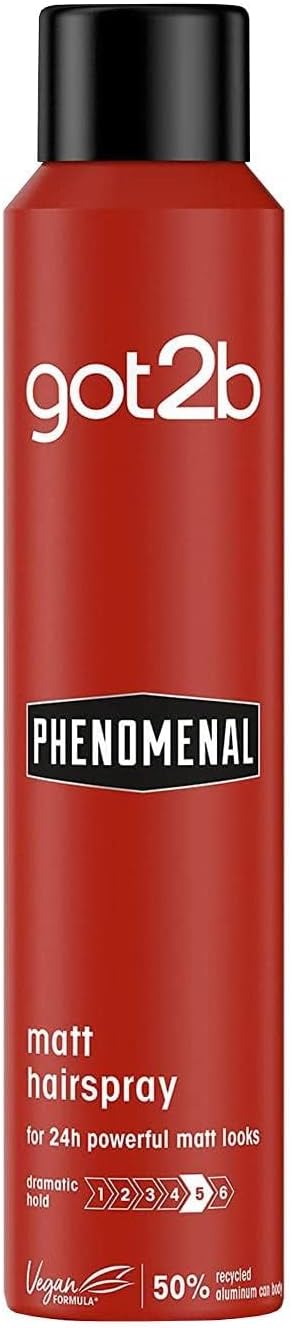 Got2B Phenomenal Matte Hair Spray Silver 200ml - Image 1