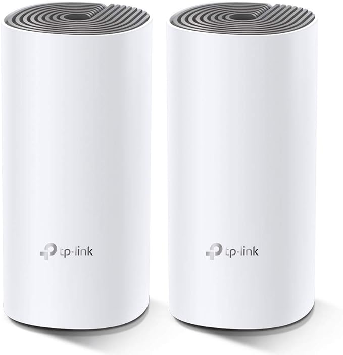 TP-Link Deco E4 (2-pack) Fast Mesh WiFi Systems - Parental Control - Ethernet Ports - WiFi Coverage up to 260 m² - Compatible with Amazon Alexa and IFTTT - Image 1