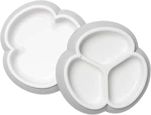 BabyBjörn Baby Plate Set, Set of 2, Grey - Image 1