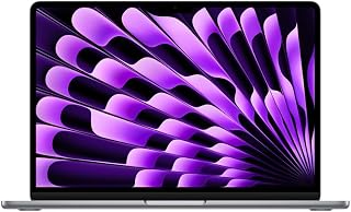 2024 Apple MacBook Air avec une puce Apple M3 avec 8CPU & 8GPU (13-pouces, 8 Go RAM, 256 Go SSD Stockage) (AZERTY French) Gris Sidéral (Reconditionné) - Image 1
