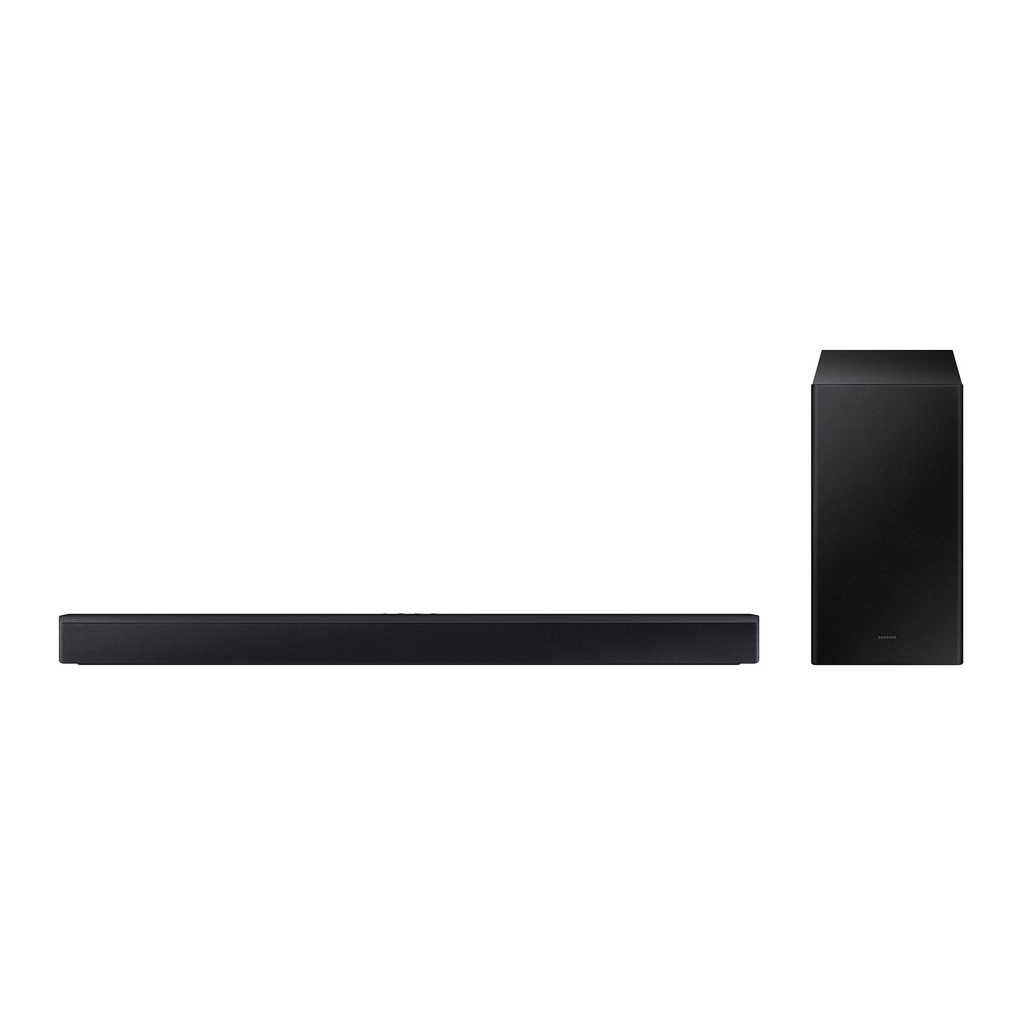 Samsung HW-C430/ZF C Series Soundbar, 3 Speakers, Subwoofer Included, 2.1 Channel Audio, Adaptive Sound Lite, Black 2023 - Image 1
