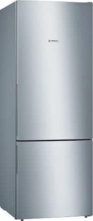 Bosch KGV58VLEAS, Series 4, Freestanding Fridge Freezer, 191 x 70 cm, 377 L/126 L, Stainless Steel          [Energy Class E] - Image 1