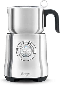Sage - The Milk Cafe - Milk Frother for Latte, Capuccino, Hot Chocolate and Other Hot Beverages - Brushed Stainless Steel          [Energy Class A] - Image 1
