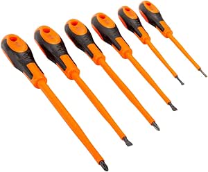 Bahco - Set of 6 screwdrivers for slotted screws and Phillips screws with rubber handle 3-6.5 mm/PH1-PH2-620-6 - Image 1