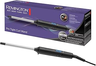 Hair Curler [Ultra Thin 10mm: Very Tight Curls] Pro Tight Curl (4x Protection: Ceramic, Tourmaline Ionic, Anti-Static, LCD Screen, 10 Settings 130-220 °C) Curling Iron CI6X10 - Image 1