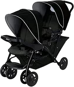 Graco Stadium Duo Click Connect stroller, black and grey - Image 1