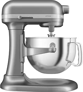 KitchenAid Artisan Food Processor - Multifunctional Food Processor with Lifting Bowl - Mixer with 4 Accessories and 5.6 L Stainless Steel Bowl - Silver Grey - Image 1