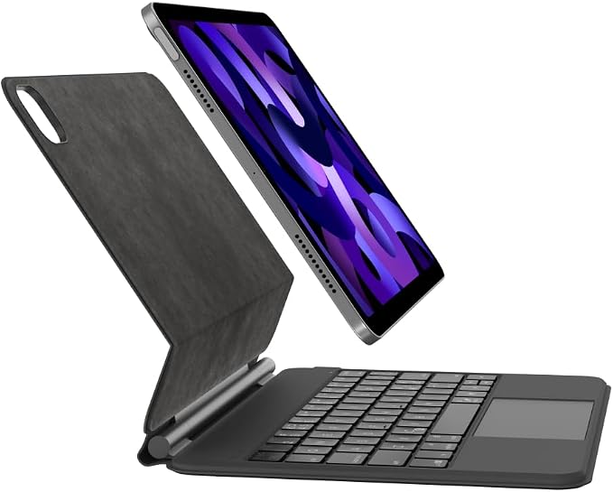 Belkin Bluetooth Pro Keyboard with Case and Magnetic Stand, iPad Keyboard, Multi-Gesture Control, Apple Pencil Magnetic Mount, QWERTZ, Multimedia Keys for iPad Air M2 13"/Pro 12.9" - Image 1