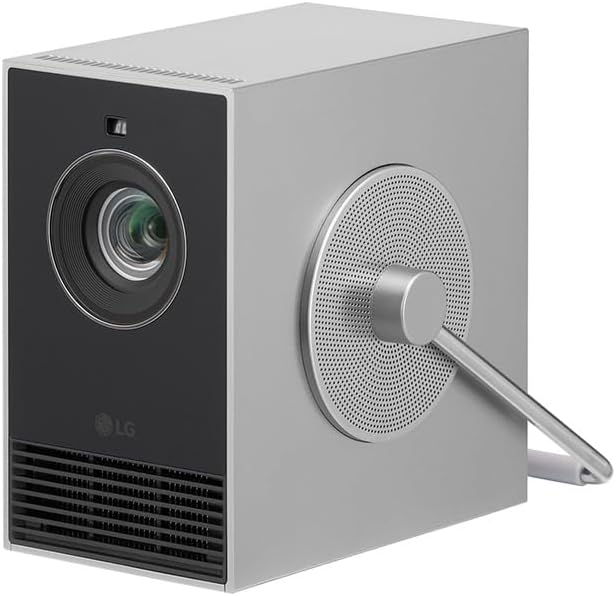 LG CineBeam HU710PB Portable Projector Compact Design for Home Cinema, 500 Lumen, 4K UHD, Projection Between 50~120 Inches, LG Smart WebOS 6.0, Bluetooth and Built-in Speakers - Image 1