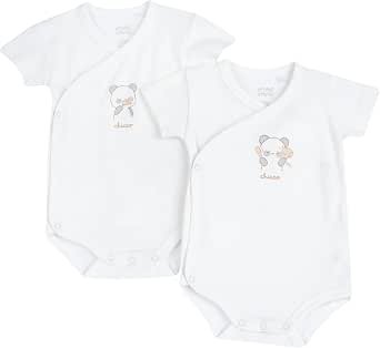 Chicco Body en Coton, Manches Courtes, Ouverture Sur le Devant Bottone Mixte bébé (lot de 1) - Image 1