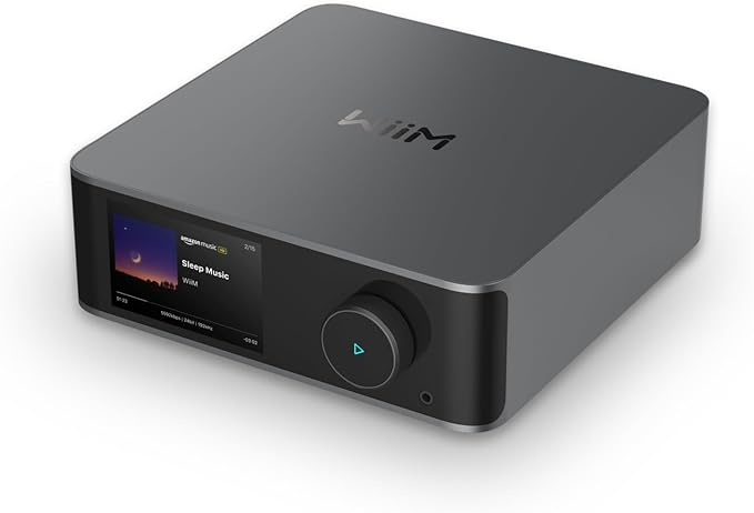 WiiM Ultra Music Streamer & Digital Preamp | 3.5" Touch Screen, Compatible with Google Cast & Alexa, Spotify Streaming, Amazon Music, Tidal | HDMI ARC, Phone Input & Headphone Out | Space Grey - Image 1