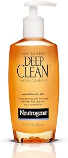 Profonde Nettoyant Visage propre peau normale - grasse par Neutrogena pour unisexe - 6,7 oz Cleanser - Image 1