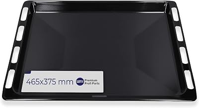 LUTH Premium Profi Parts Plaque de cuisson émaillée 465 x 375 x 30 mm Plaque de four Plaque de cuisson de rechange pour four Accessoire compatible avec Bosch Siemens Balay Constructa Neff 00662999 - Image 1