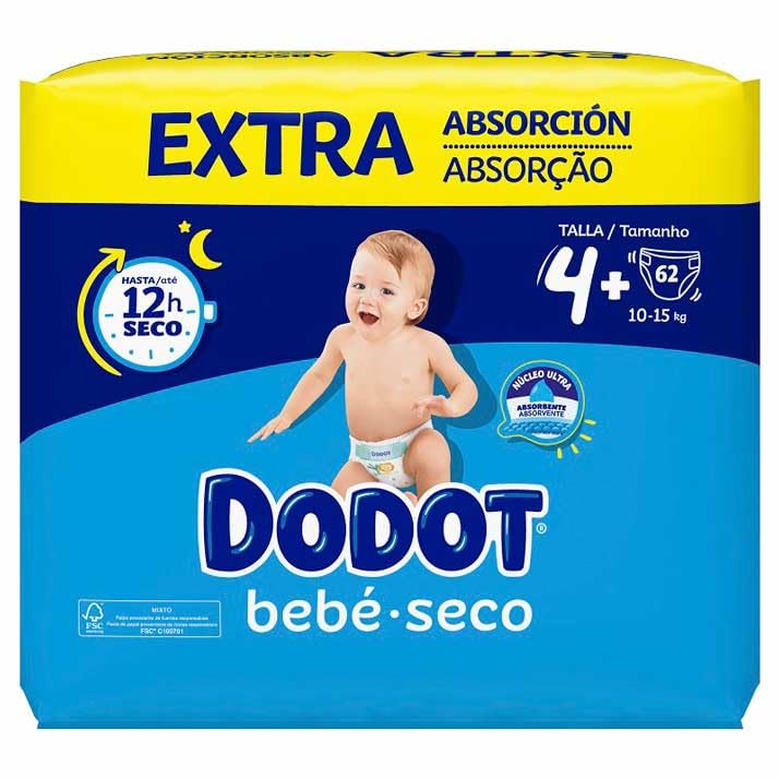 Dodot Baby Dry Extra - Jumbo Pack Size 4-62 pcs. - Image 1