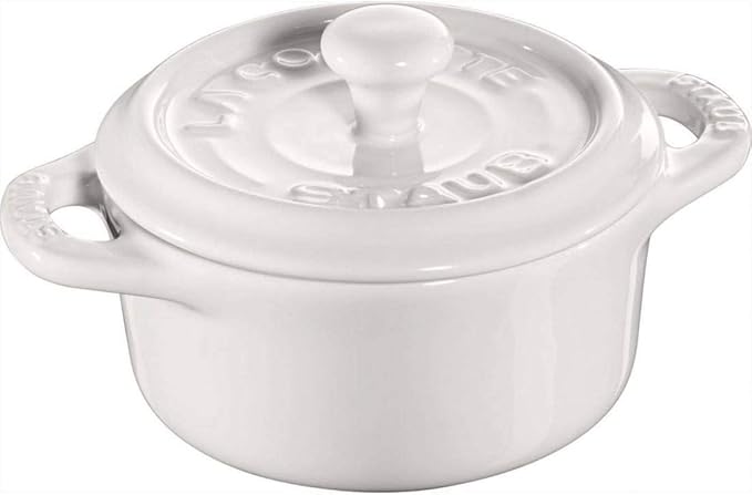 Mini casserole redonda de cerâmica da Staub - Branco - Image 1