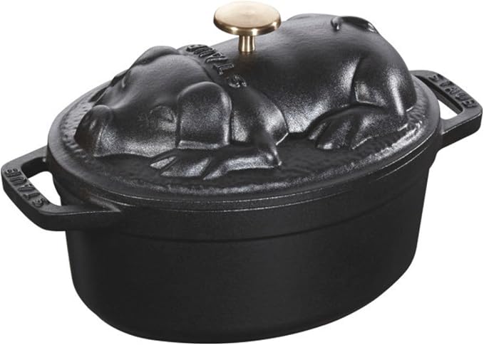 Staub 40500-171-0 Cocotte Cocotte Cast Iron 17 cm Matt Black - Image 1