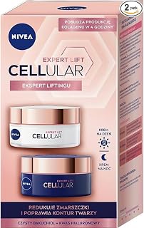 NIVEA Lot de 2 Cellular Expert Lift Kit de crème anti-rides de jour et de nuit SPF 30, 2x50 ml - Image 1