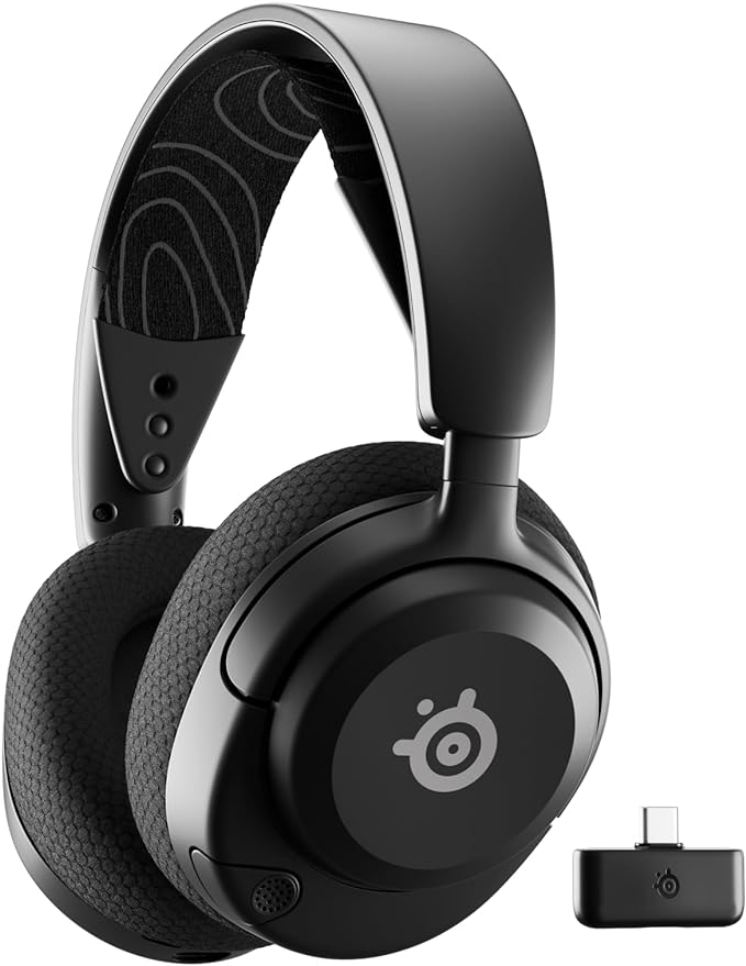 SteelSeries Arctis Nova 5 Wireless Multi-System Gaming Headset - Neodymium Magnetic Drivers - Over 100 Audio Presets - 60 Hour Battery - 2.4GHz or BT - Micro ClearCast Gen2.X - PC, PS5 - Image 1