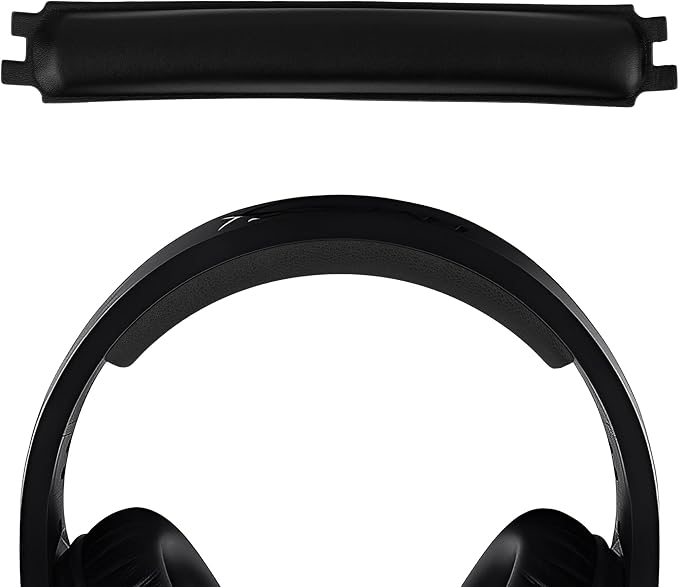 Geekria Protein Leather Headband Compatible with HyperX Cloud Stinger/Stinger 7.1/Stinger Wireless Headphones, Replacement Band (Black) - Image 1