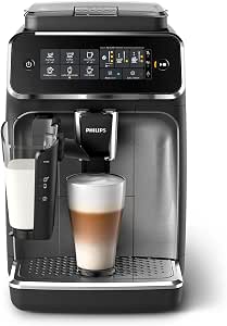 Philips 3200 Series Espresso Machine - Coffee to Grain - LatteGo Milk Frother, 5 Coffee Specialties, Intuitive Touch Screen, Silver (EP3246/70) - Image 1