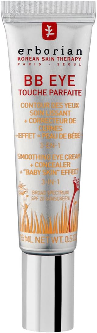 Erborian - Crème BB Eye Touche Parfaite - Maquillage & Soin du Visage - Contour des Yeux - Camoufle, Anti-Cernes, Effet Peau de Bébé - Protection Solaire SPF 20 - Cosmétique Coréen - 15 ml - Image 1