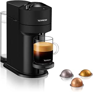 Nespresso Krups Vertuo Next Coffee Machine Matt Black Capsule Coffee Maker YY4606FD - Image 1
