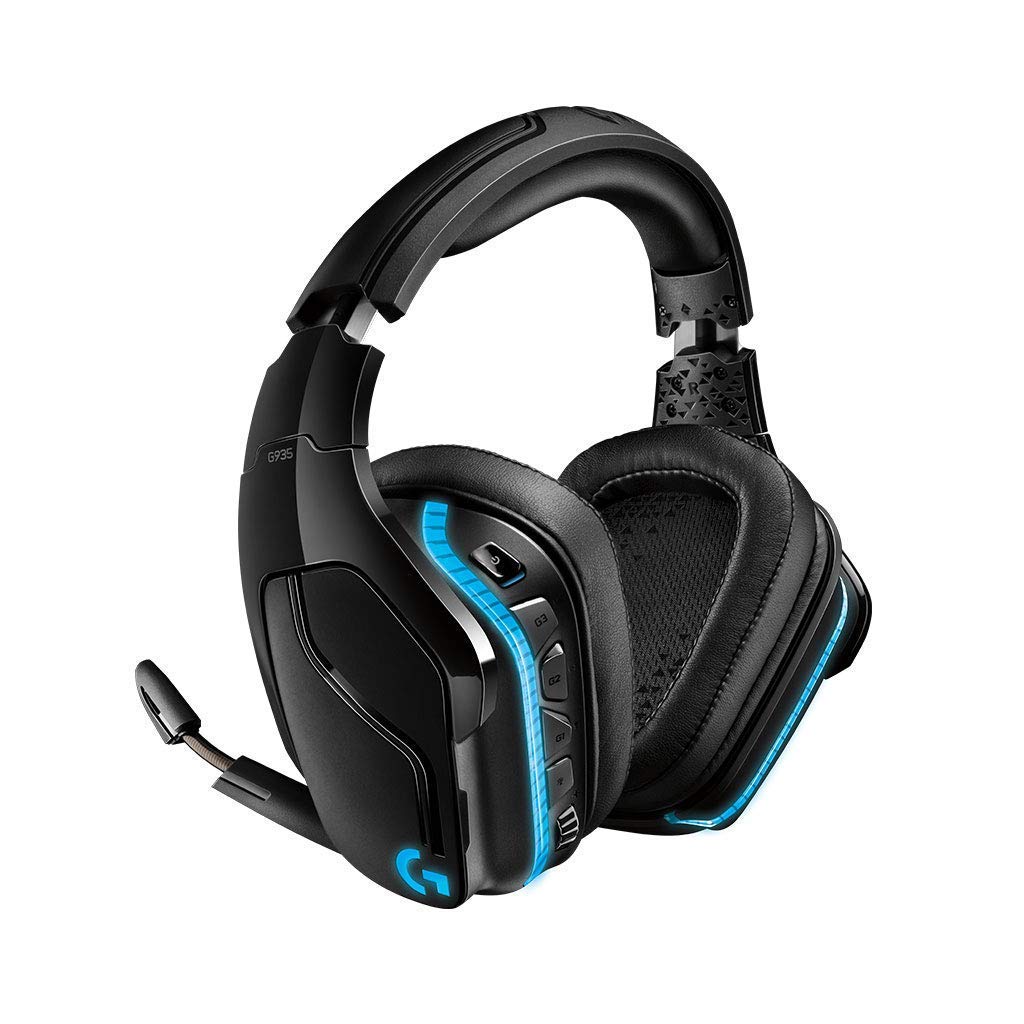 Logitech G 935, Wireless Gaming Headset with 7.1 Surround Sound, Pro-G 50mm Drivers, LIGHTSYNC RGB (Refurbished) - Image 1