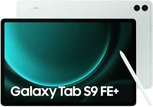 Samsung Galaxy Tab S9 FE+ Tablet, 12.4 Inch Wifi 128GB, S Pen Included, Long Life Battery, IP 68 Certification, Sea Green, FR Version - Image 1