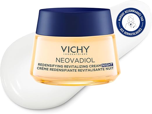 Vichy, Neovadiol, Menopause Night Cream, Redensifying & Revitalizing, Enriched with Vichy & Proxylan Volcanic Water, For All Skin Types, 50 ml - Image 1